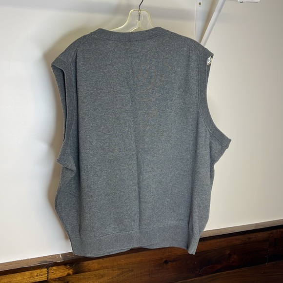 Roundtree & Yorke Gray Cotton Sweater Vest- XL - Picture 2 of 4
